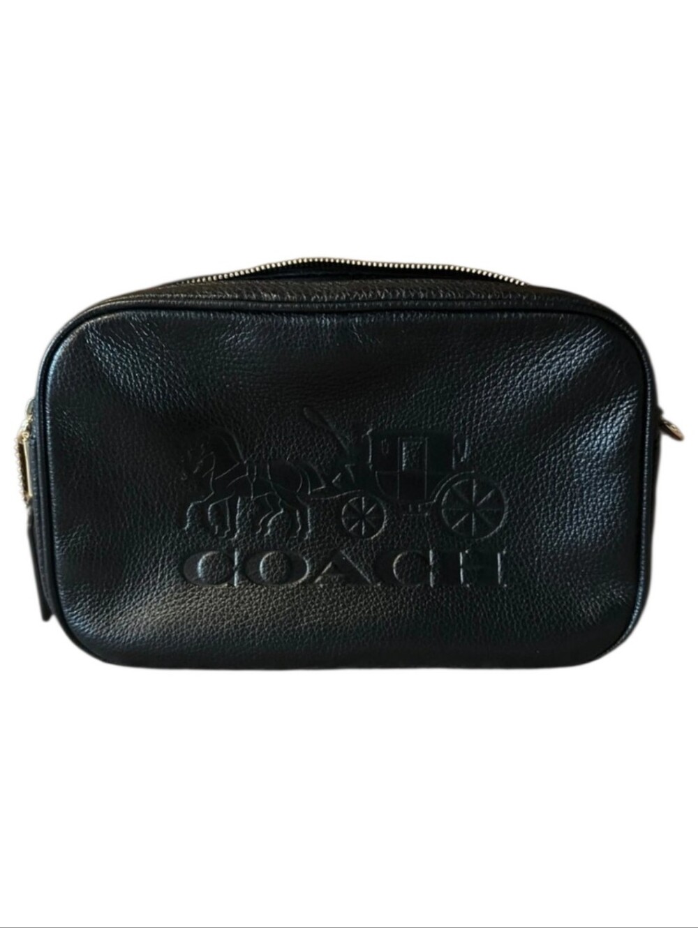 COACH Refinded Pebble Leather Black Crossbody